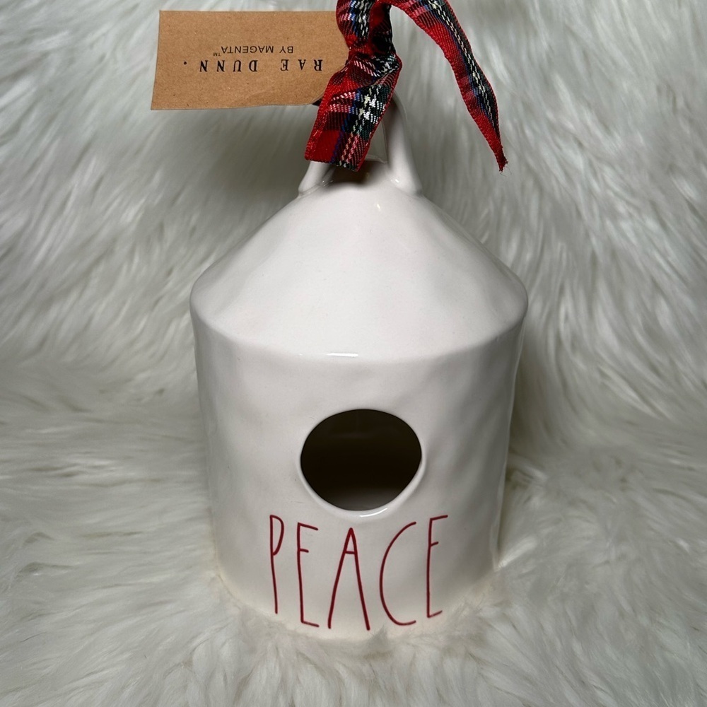 Rae Dunn Peace Double Sided Birdhouse